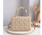 Sophisticated Quilted PU Leather Crossbody | Compact Lightweight Sling Bag