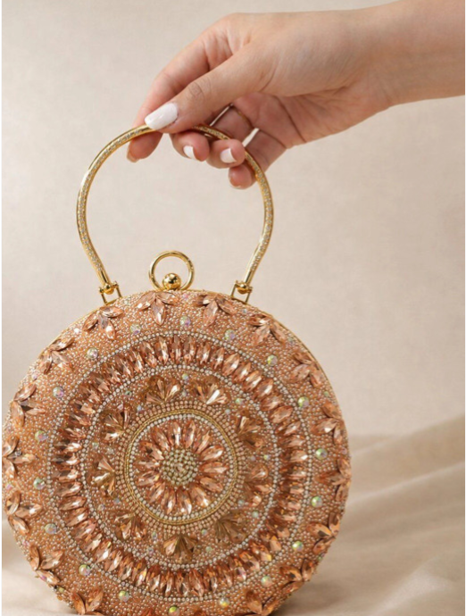 CANDY BAGS Embellished Box Clutch
