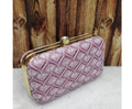 Party Clutch for Women Trendy Pink Color Box Clutch with Chain Dulhan purse Bridal Clutch