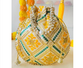 Women Hand Embroidered Wedding Bridal Potli bag for girls and women for wedding festivals gift purpose