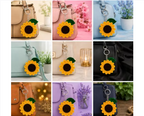 Handmade Crochet Sunflower Keychain for Girls | Cute Flower Bag Charm | Gift Item for Women
