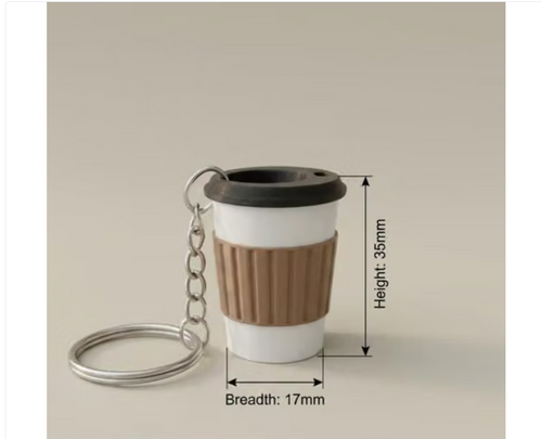 Coffee Cup Charm For Bags & Key