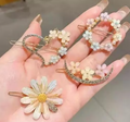 Korean Fancy Bling lady girls women kids hair accessories 04 pcs