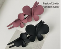 Hair Claw Clip Mate Clutcher Claw Clamps Korean Style Wedding Hair Accessories For Girls And Woman (Pack of 2) with Random color